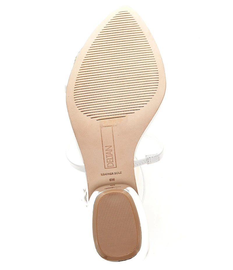 Deltan Leevy Leather Strappy Dress Sandals