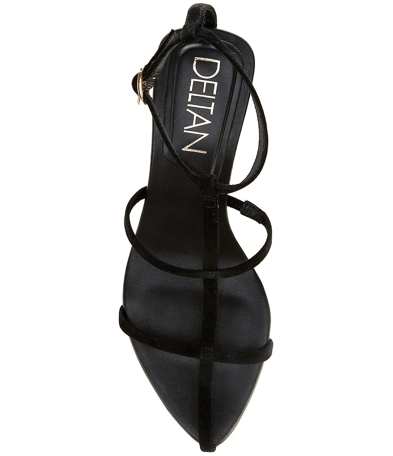 Deltan Leevy Suede Strappy Dress Sandals