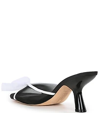 Deltan Maggie Mesh Bow Detail Dress Slide Sandals