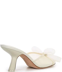 Deltan Maggie Mesh Bow Detail Dress Slide Sandals