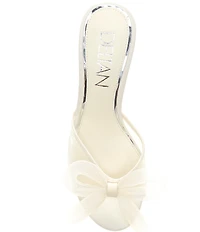 Deltan Maggie Mesh Bow Detail Dress Slide Sandals
