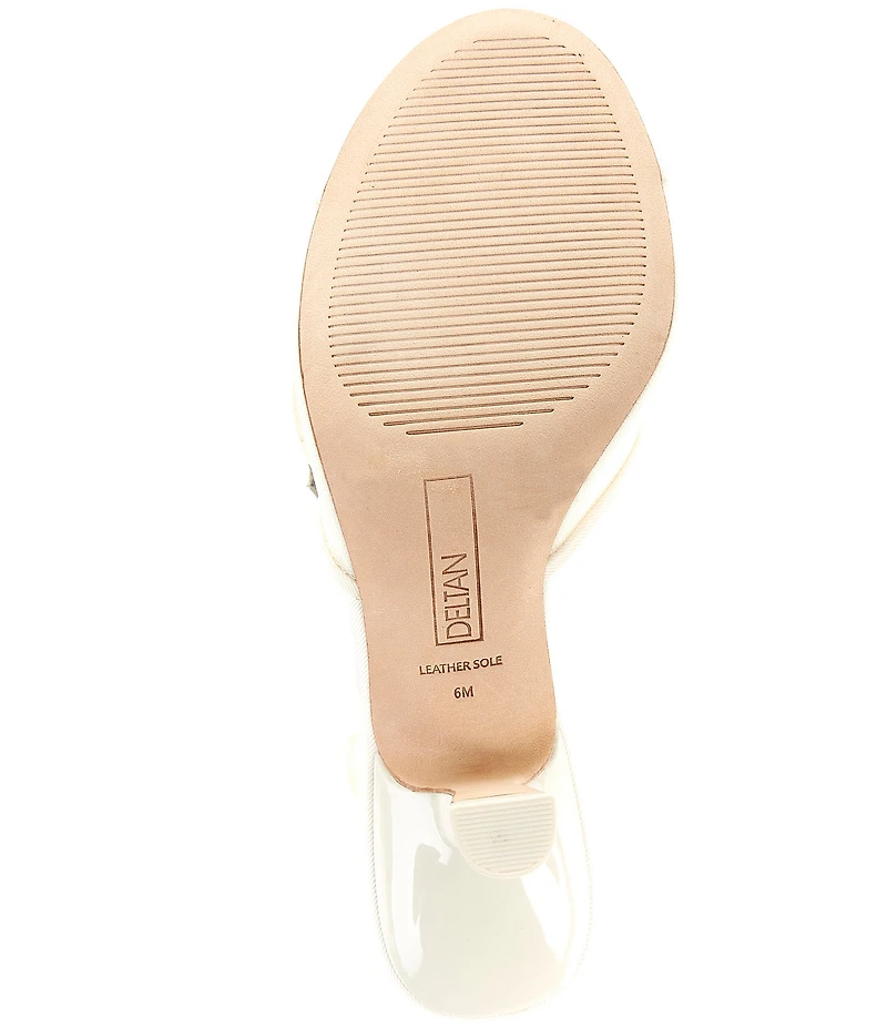 Deltan Maggie Mesh Bow Detail Dress Slide Sandals