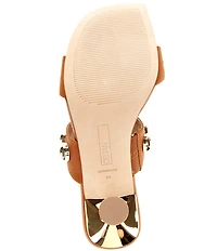 Deltan Mia Nubuck Studded Dress Slide Sandals