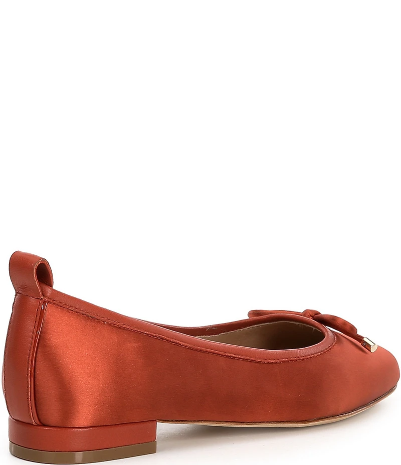 Deltan Milly Satin Bow Ballerina Dress Flats
