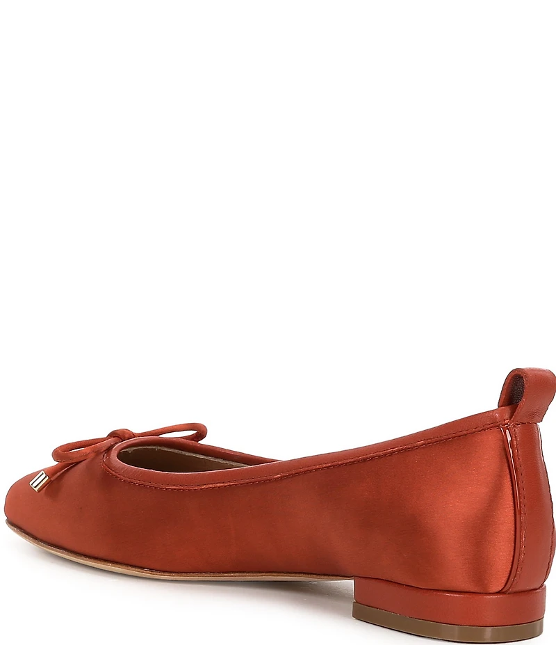 Deltan Milly Satin Bow Ballerina Dress Flats