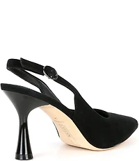Deltan Sage Suede Slingback Pumps