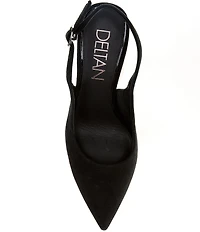 Deltan Sage Suede Slingback Pumps