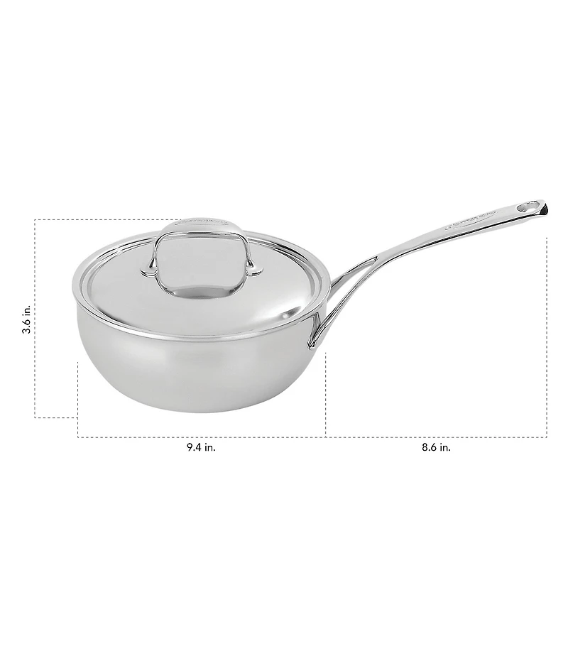 Demeyere Atlantis 7 Collection Stainless Steel Saucier Pan