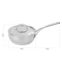 Demeyere Atlantis 7 Collection Stainless Steel Saucier Pan