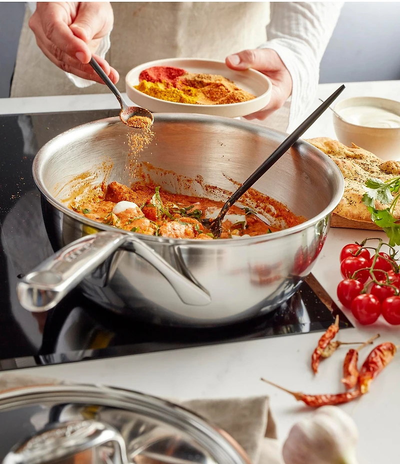 Demeyere Atlantis 7 Collection Stainless Steel Saucier Pan