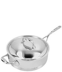 Demeyere Atlantis 7 Collection Stainless Steel Saute Pan With Helper Handle And Lid