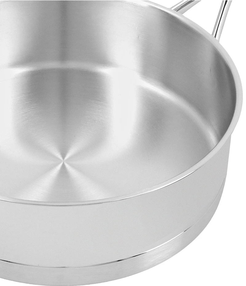 Demeyere Atlantis 7 Collection Stainless Steel Saute Pan With Helper Handle And Lid