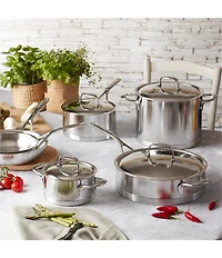 Demeyere Atlantis 7 Collection Stainless Steel Saute Pan With Helper Handle And Lid