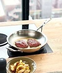 Demeyere Atlantis Proline 7 Collection 11-inch Stainless Steel Fry Pan with Helper Handle