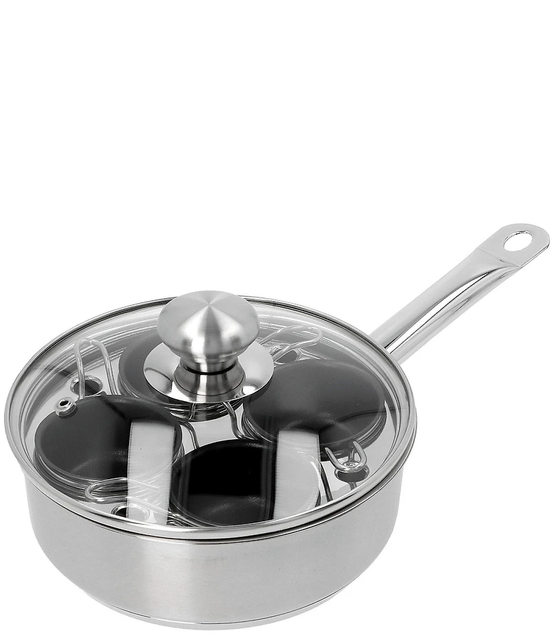 Demeyere Resto 4-Cup Egg Poacher Set