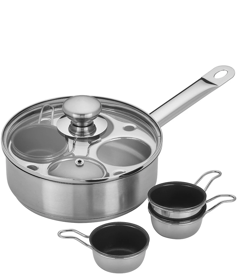 Demeyere Resto 4-Cup Egg Poacher Set