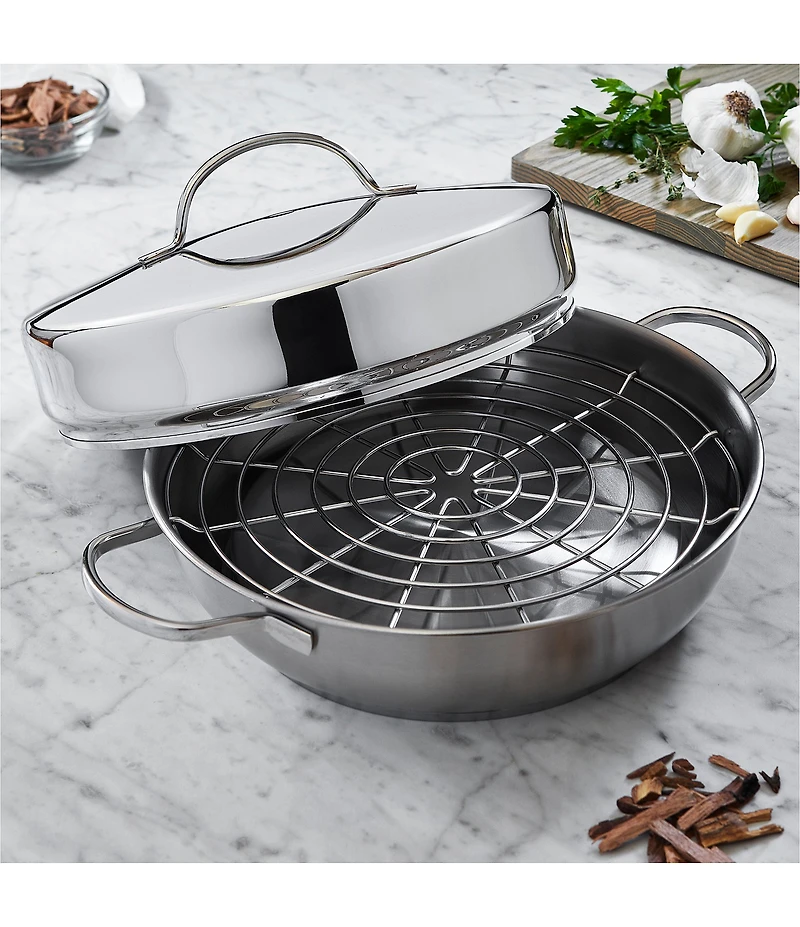 Demeyere Resto 4-Piece Stainless Steel Stovetop Smoker Set