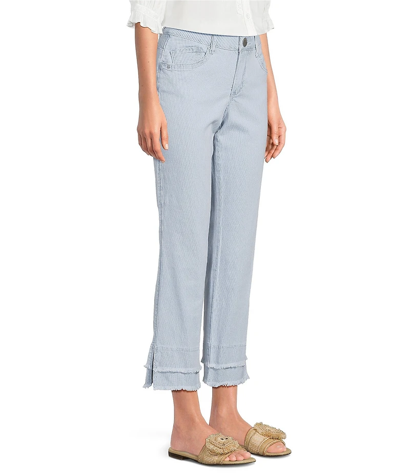 Democracy #double;Ab#double;solution® Kick & Flare Double Layer Fray Hem Cropped Jeans