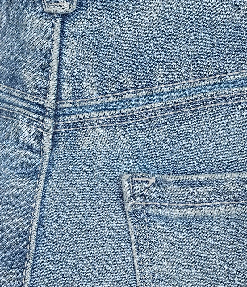 Democracy #double;Ab#double; solution Embroidery High Rise Release Hem Shorts