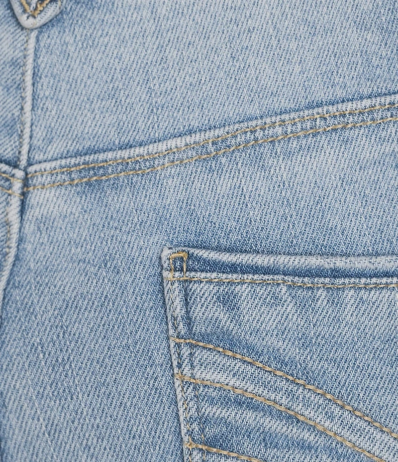 Democracy #double;AB#double;solution 3-D Embroidered Pocket Skimmer Capri Jeans