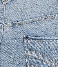 Democracy #double;AB#double;solution 3-D Embroidered Pocket Skimmer Capri Jeans