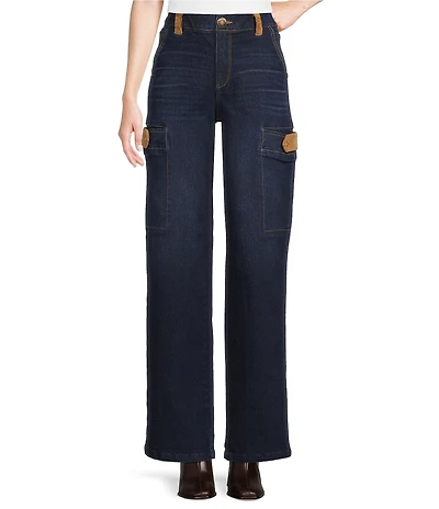 Democracy Ab#double;solution® Corduroy Contrast Drop-In Pocket Wide Leg Jeans