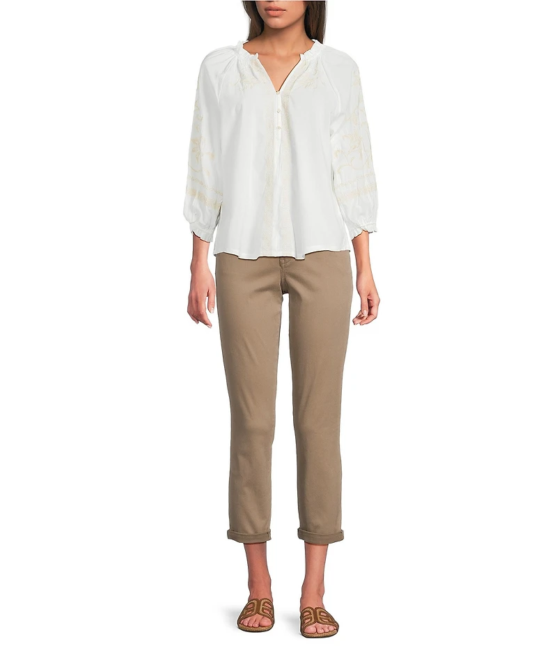 Democracy #double;Ab#double; Solution Cuffed Cropped Skimmer Jeans