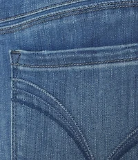 Democracy #double;Ab#double;solution® Embroidered Pocket Frayed Hem Straight Slim Leg Ankle Jeans