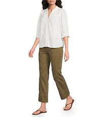 Democracy #double;Ab#double;solution® High Rise Kick Flare Center Seam Crop Pant