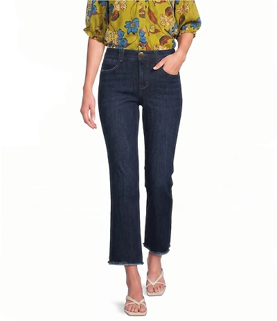 Democracy #double;Ab#double;solution® High Rise Scalloped Flared Fray Hem Jean