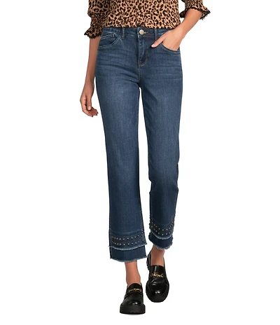 Democracy #double;Ab#double;solution® Kick Flare Double Layer Fray Hem Crop Jeans