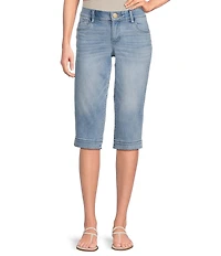 Democracy #double;Ab#double;solution Petite Size 3-D Embroidered Pocket Skimmer Jeans