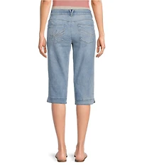 Democracy #double;Ab#double;solution Petite Size 3-D Embroidered Pocket Skimmer Jeans
