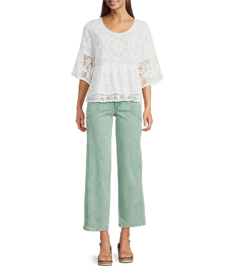 Democracy #double;Ab#double;solution® Skyrise Relaxed Straight Leg Denim Pants