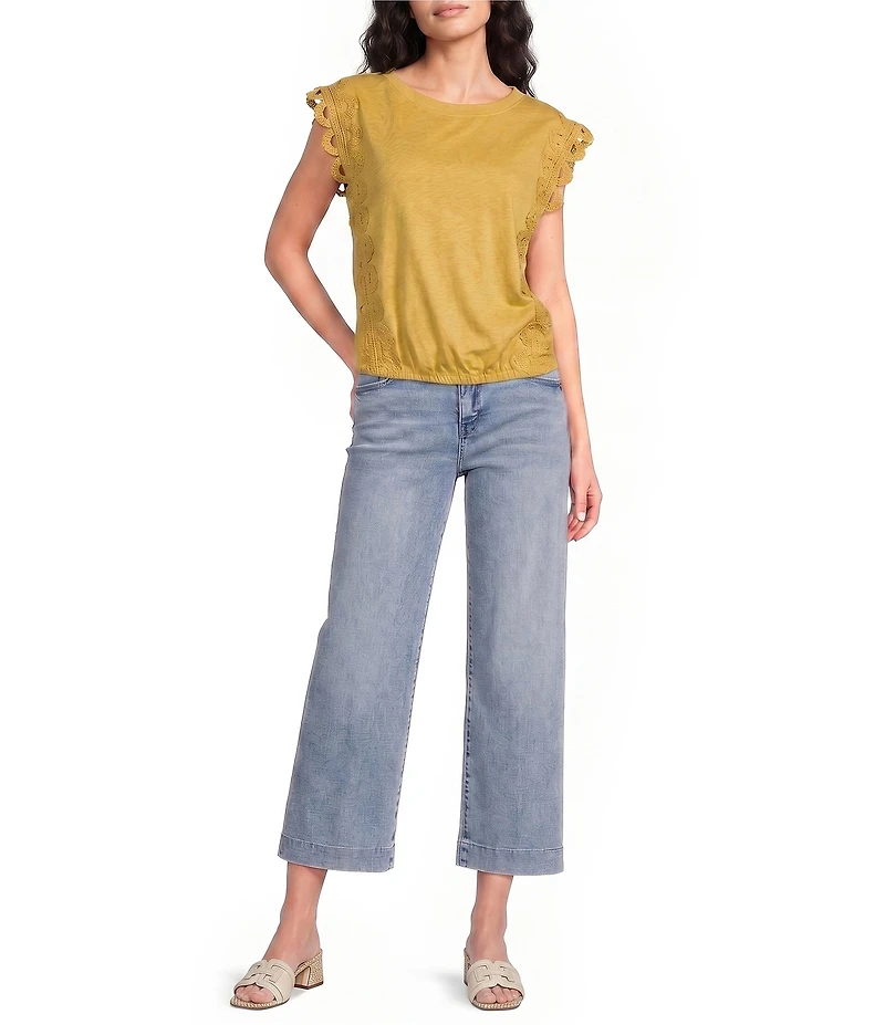 Democracy Denim #double;Ab#double;solution® High Rise Wide Leg Crop Pant