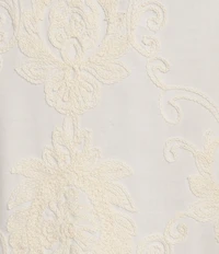 Democracy Embroidered V-Neck Sleeveless Scalloped Hem Tank Top