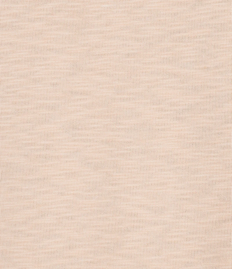 Democracy Mixed-Media Embroidered Short Sleeve Knit Top