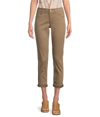 Democracy Petite Size #double;Ab#double;solution Straight Leg Cropped Skimmer Jeans
