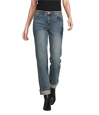 Democracy Petite Size #double;Ab#double;solution® High Rise Boyfriend Cuffed Jeans