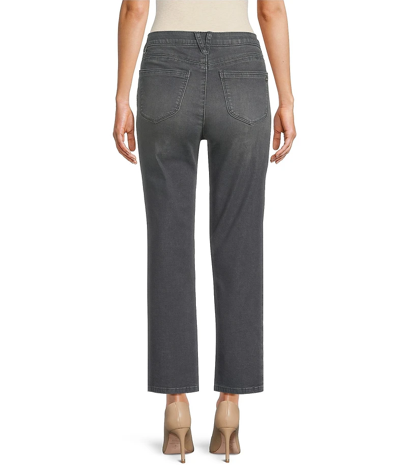 Democracy Petite Size #double;Ab#double;solution® High Rise Faux Front Lip Seam Ankle Pants