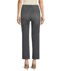 Democracy Petite Size #double;Ab#double;solution® High Rise Faux Front Lip Seam Ankle Pants