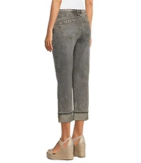 Democracy Petite Size #double;Ab#double;solution® High Rise Roll Cuff Boyfriend Crop Denim Jeans