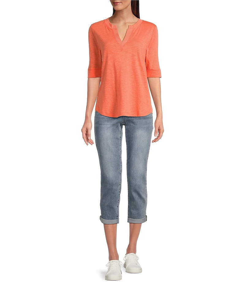Democracy Petite Size #double;Ab#double;solution® Skinny Rolled Hem Ankle Skimmer Jeans