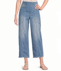 Democracy Petite Size #double;Ab#double;solution® Skyrise Glider Wide-Leg Pull-On Jeans