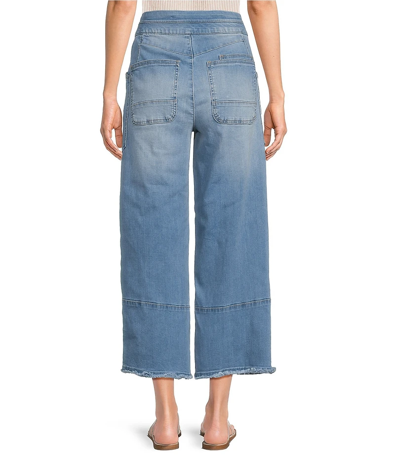 Democracy Petite Size #double;Ab#double;solution® Skyrise Glider Wide-Leg Pull-On Jeans