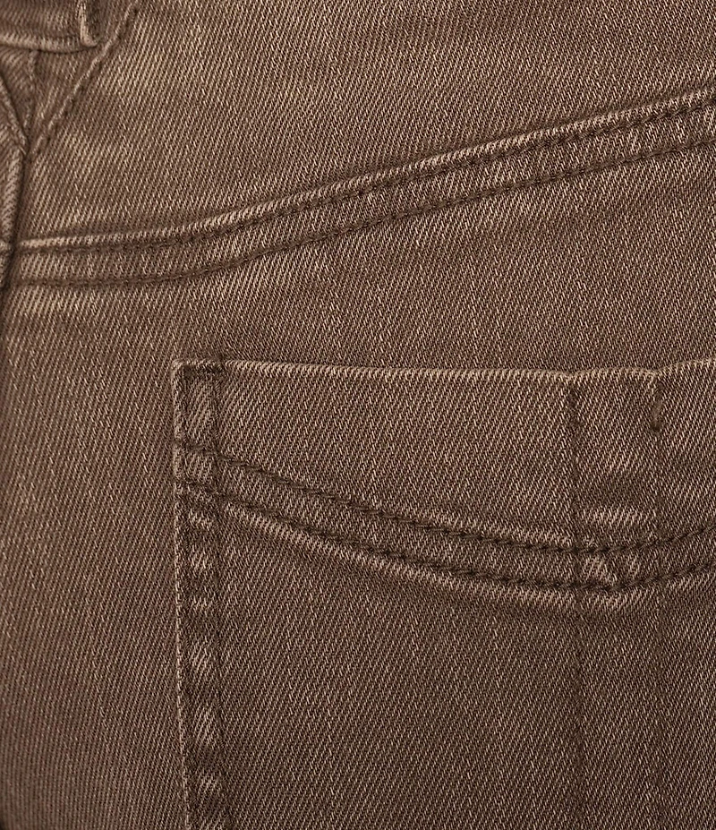 Democracy Petite Size #double;Ab#double;solution® Skyrise Relaxed Straight Leg Cropped Denim Pants
