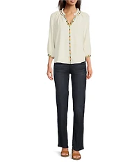 Democracy Petite Size #double;Ab#double;solution Straight Leg Jeans