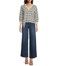Democracy Petite Size #double;Ab#double;solution® Wide Leg Tulip Hem Jeans