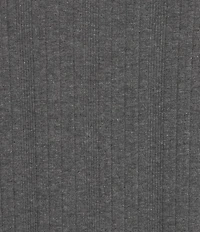 Democracy Petite Size Mixed-Media Mock Neck Long Sleeve Lettuce Edge Detail Popover Top