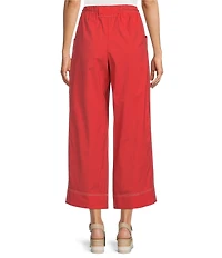 Democracy Petite Size Sky Rise Wide Leg Pull-On Crop Pants